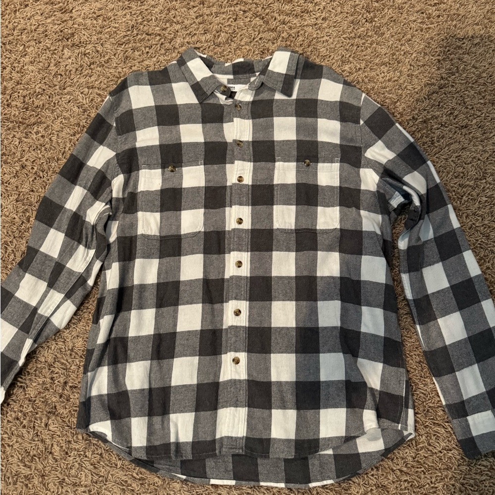 Sonoma Black and White Checkered Men's Shirt